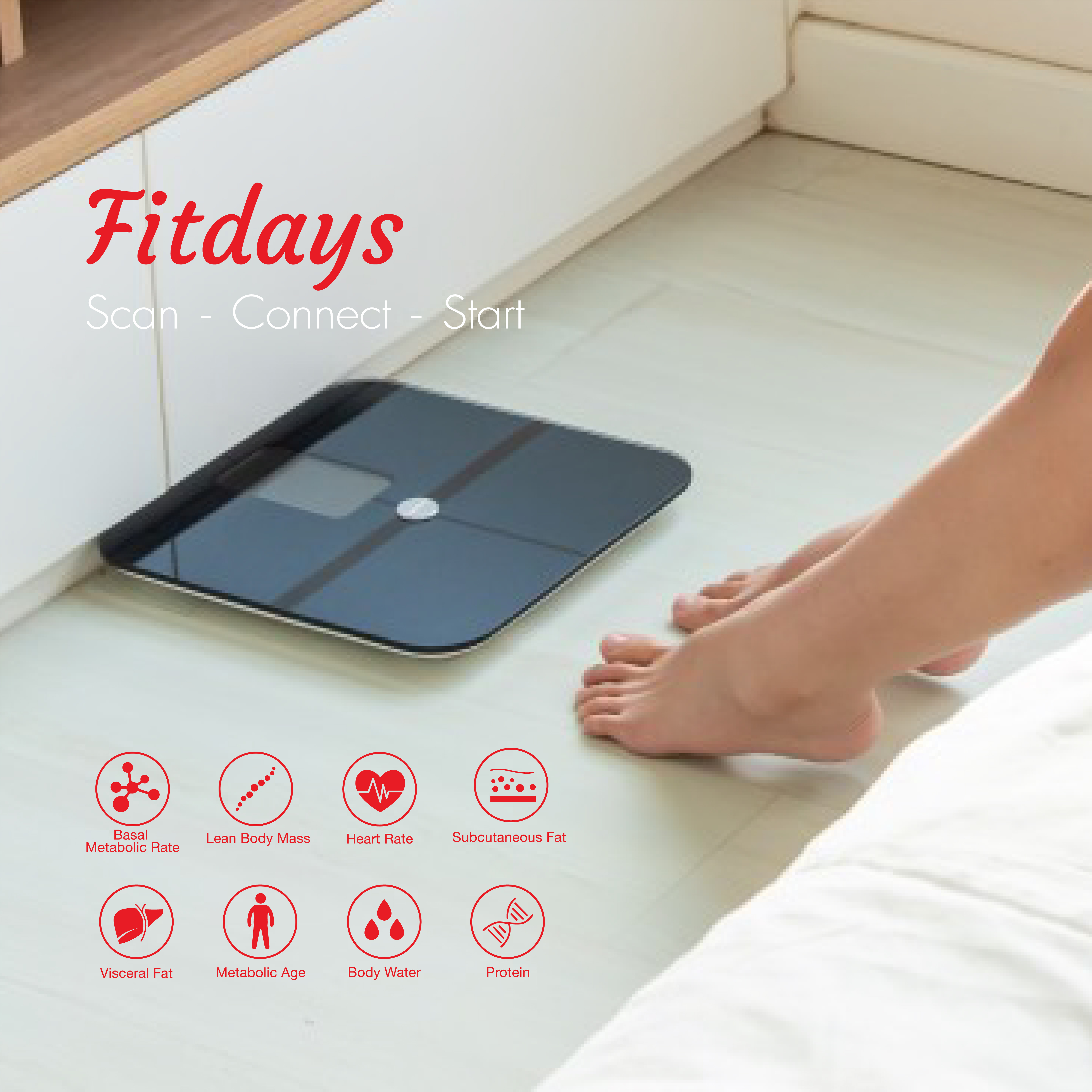 SUNFORD Fitdays Smart Scale - FD1000