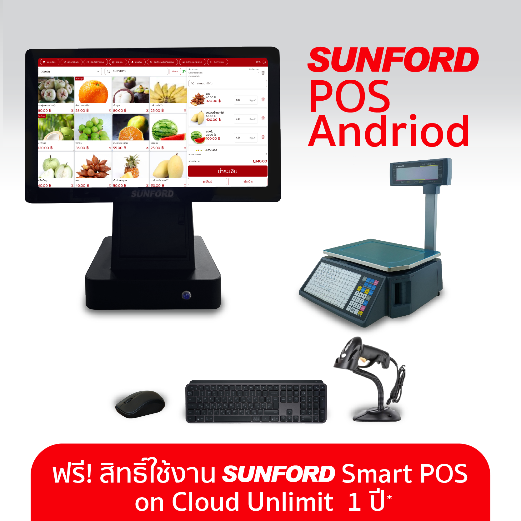 Set SUNFORD POS P1 (Android-RLS1100)