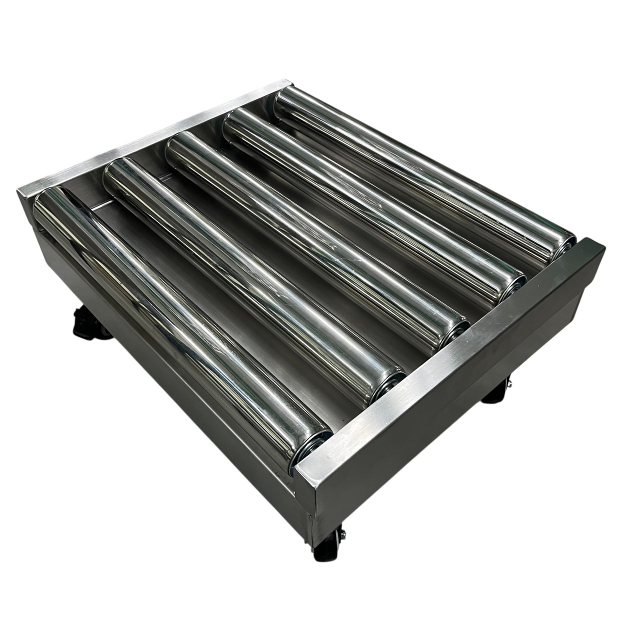 จานชั่งลูกกลิ้งลำเลียง - เข้าออกด้านกว้าง